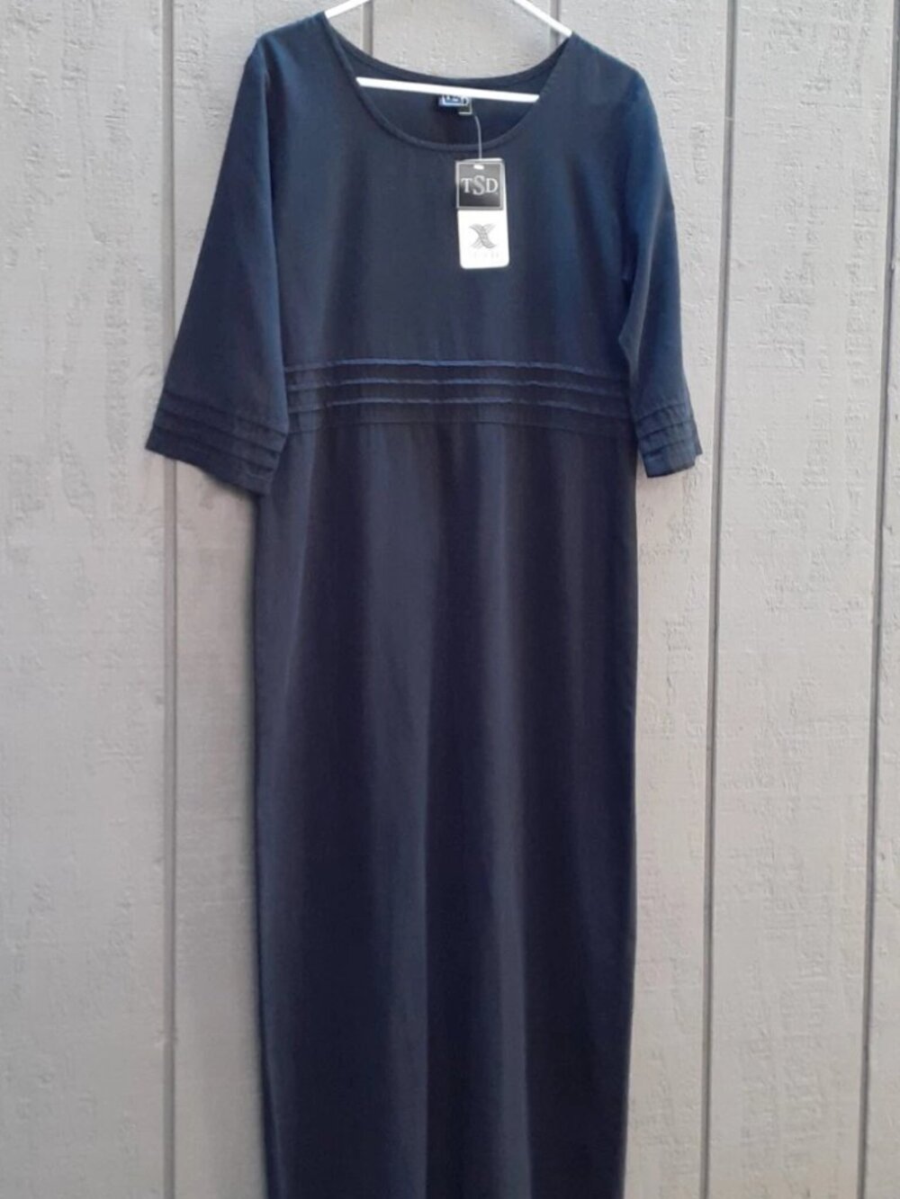 Two Star Dog NWT Small Dress Black Tensel TSD Maxi Long S Slit NEW Made in USA